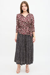 Isabel Marant Geometric Printed Wrap Blouse