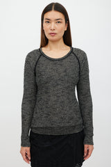 Isabel Marant Grey & Black Knit Sweater