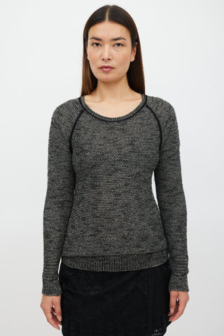 Isabel Marant Grey & Black Knit Sweater