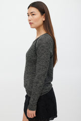 Isabel Marant Grey & Black Knit Sweater