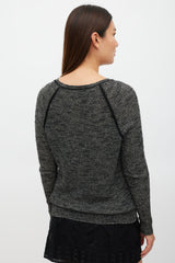 Isabel Marant Grey & Black Knit Sweater