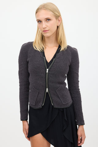Isabel Marant Grey & Black Linen Jacket