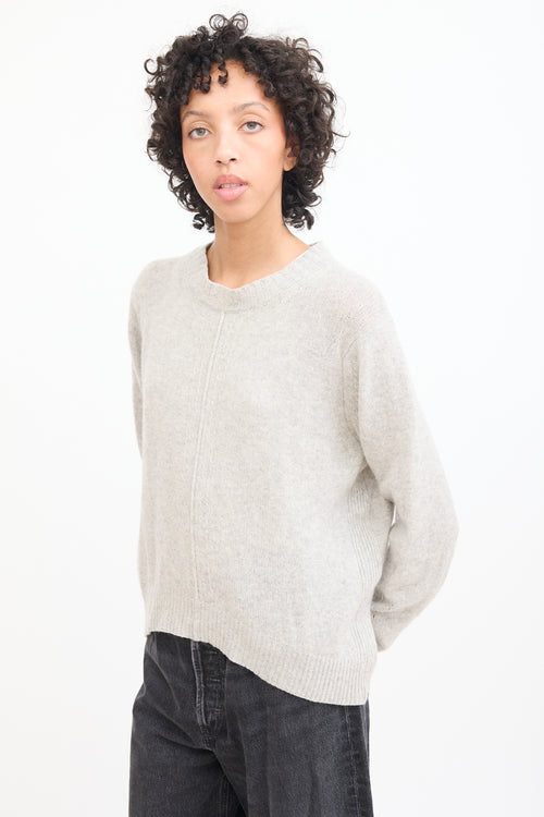 Isabel Marant Grey Knit Centre Seam Sweater