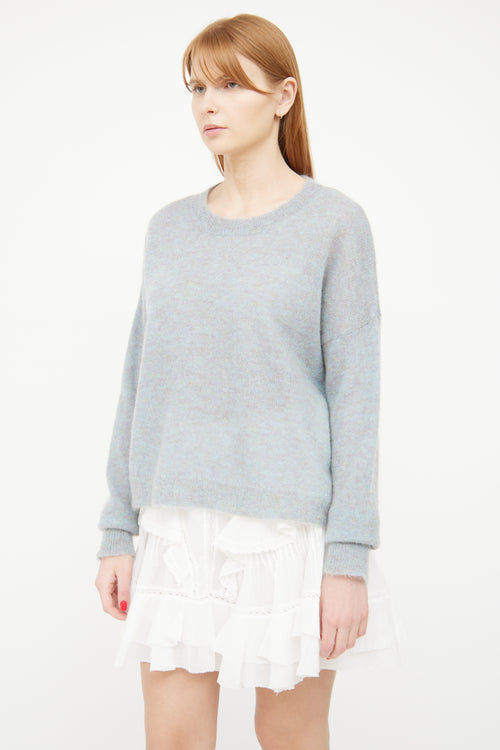 Isabel Marant Étoile Blue Multi Coloured Mohair Sweater