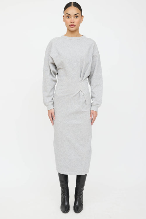 Isabel Marant Étoile Meg Gathered Sweatshirt Dress