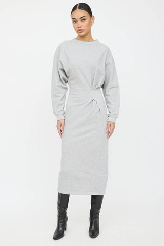 Isabel Marant Étoile Meg Gathered Sweatshirt Dress