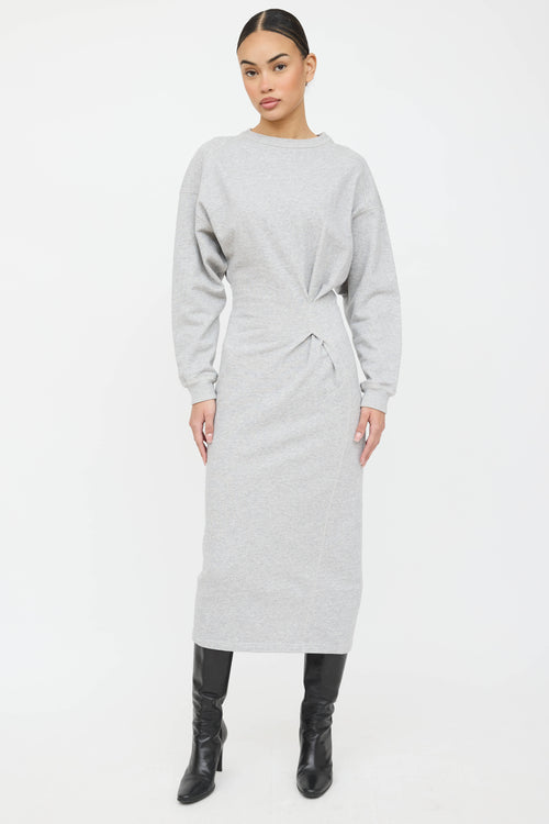Isabel Marant Étoile Meg Gathered Sweatshirt Dress