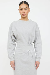 Isabel Marant Étoile Meg Gathered Sweatshirt Dress