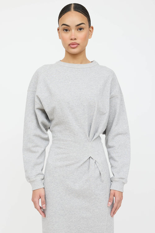 Isabel Marant Étoile Meg Gathered Sweatshirt Dress