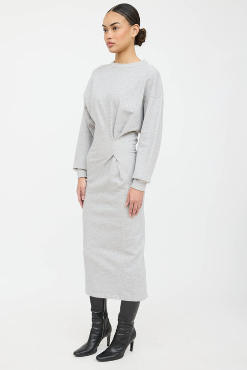 Isabel Marant Étoile Meg Gathered Sweatshirt Dress
