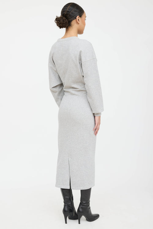 Isabel Marant Étoile Meg Gathered Sweatshirt Dress