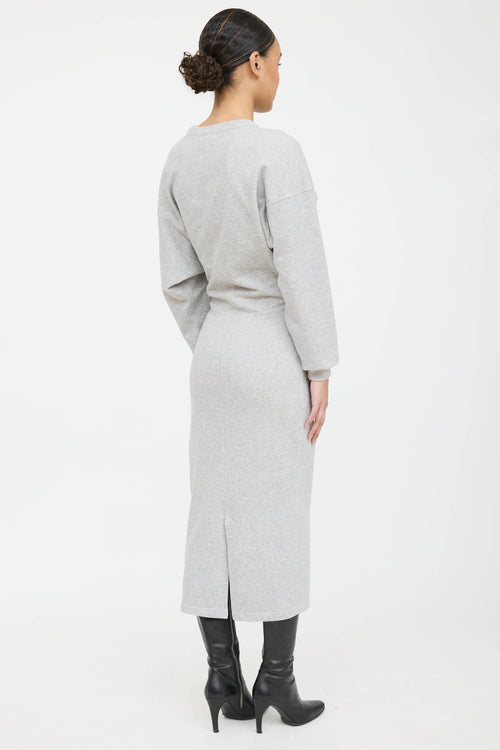 Isabel Marant Étoile Meg Gathered Sweatshirt Dress
