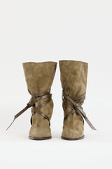 Isabel Marant Khaki Green Suede Lidly Boot