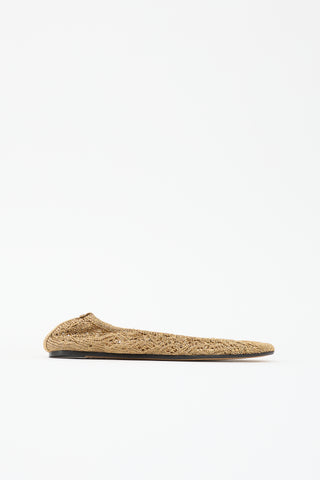 Isabel Marant Knit Metallic Ballet Flat