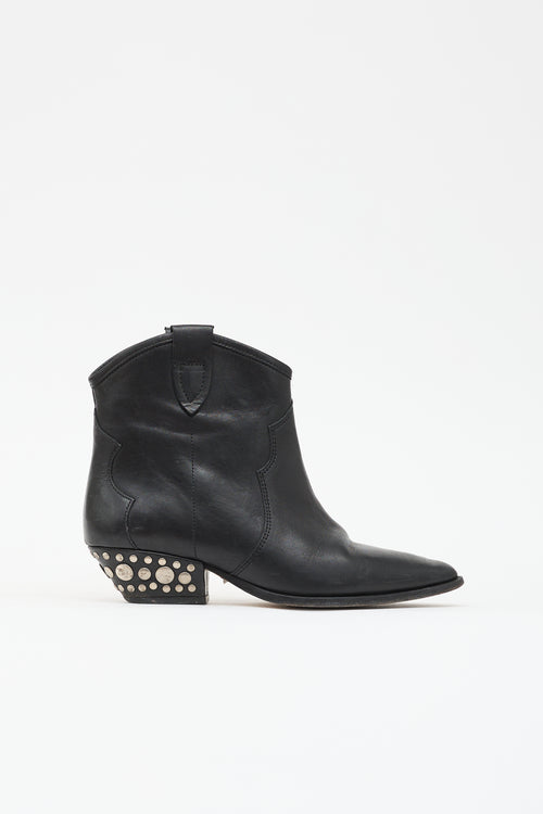 Isabel Marant Leather Dawyna Ankle Boot