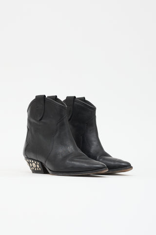 Isabel Marant Leather Dawyna Ankle Boot