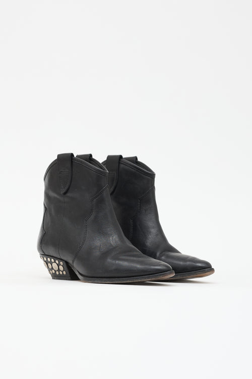 Isabel Marant Leather Dawyna Ankle Boot