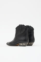 Isabel Marant Leather Dawyna Ankle Boot