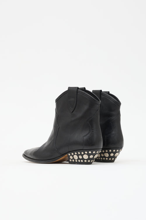 Isabel Marant Leather Dawyna Ankle Boot