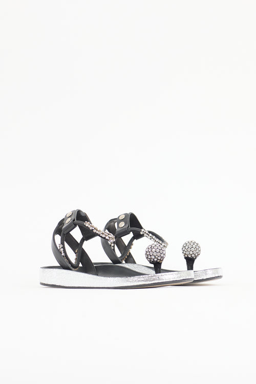 Isabel Marant Leather Ecly Sandal