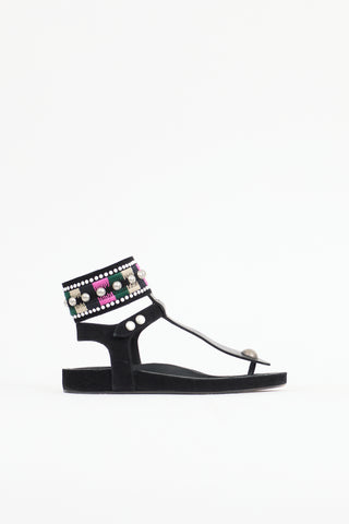 Isabel Marant Suede Embellished Sandal