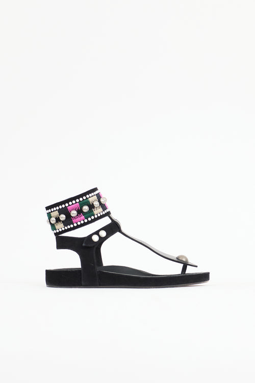 Isabel Marant Suede Embellished Sandal
