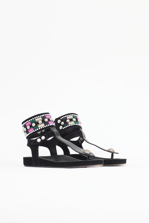 Isabel Marant Suede Embellished Sandal
