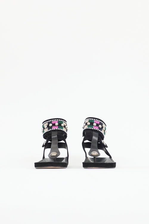 Isabel Marant Suede Embellished Sandal