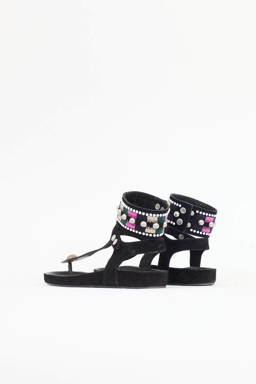 Isabel Marant Suede Embellished Sandal