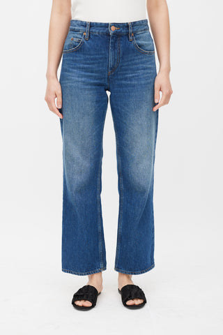 Isabel Marant Medium Wash Straight Leg Jeans