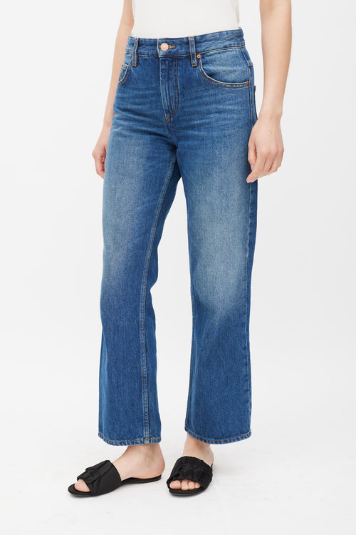 Isabel Marant Medium Wash Straight Leg Jeans