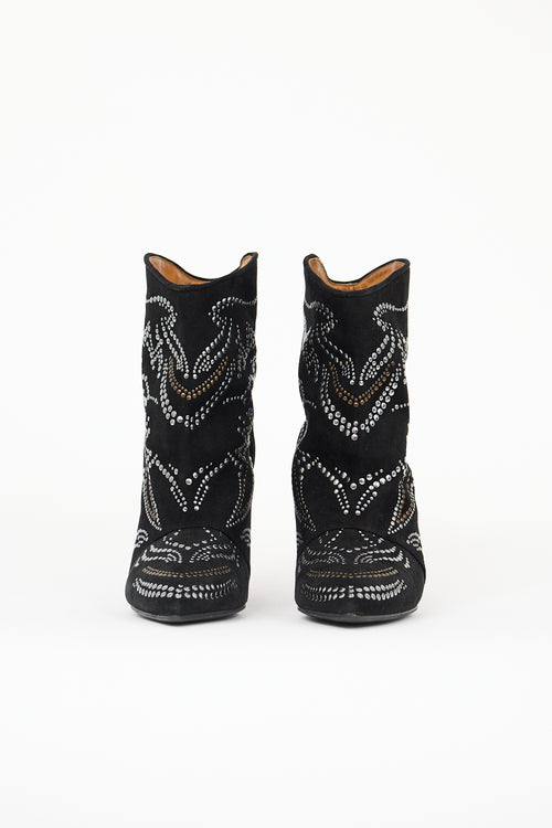 Isabel Marant Suede Memphis Studded Boot