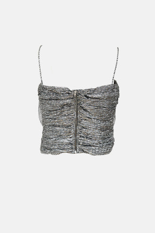 Isabel Marant Metallic Ruched Top