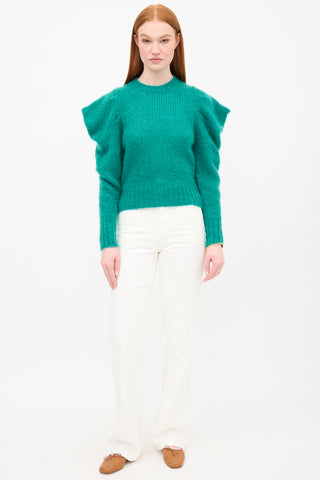 Isabel Marant Mohair Ivelyne Puff Sleeve Sweater