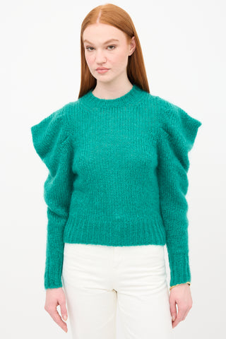 Isabel Marant Mohair Ivelyne Puff Sleeve Sweater