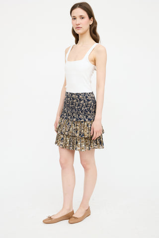 Isabel Marant Étoile Printed Smocked Skirt
