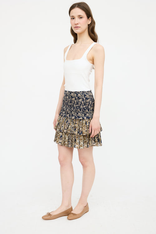 Isabel Marant Étoile Printed Smocked Skirt