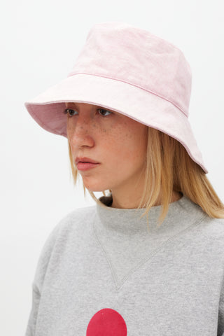Isabel Marant Pink Dyed Loiena Bucket Hat