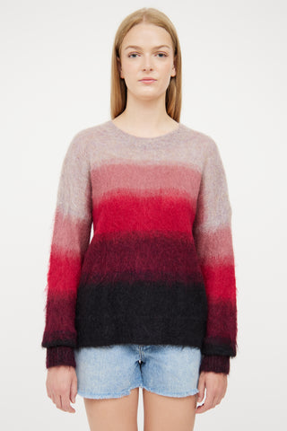 Isabel Marant Étoile Pink & Purple Mohair Drussell Sweater