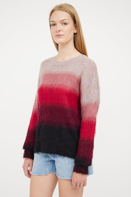 Isabel Marant Étoile Pink & Purple Mohair Drussell Sweater