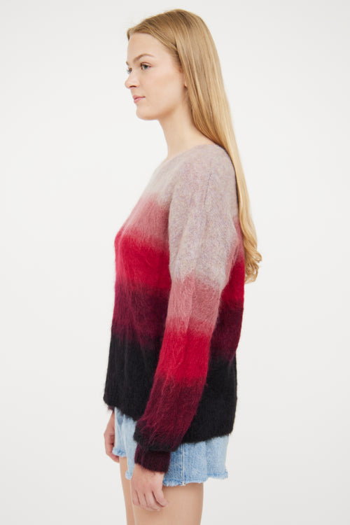 Isabel Marant Étoile Pink & Purple Mohair Drussell Sweater