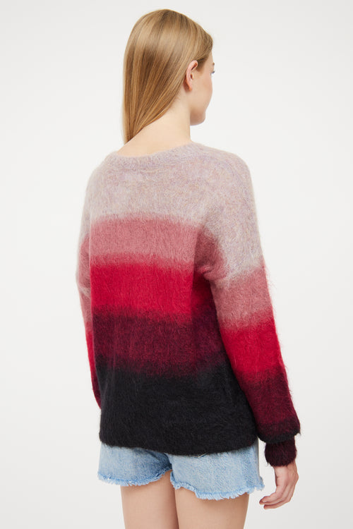 Isabel Marant Étoile Pink & Purple Mohair Drussell Sweater