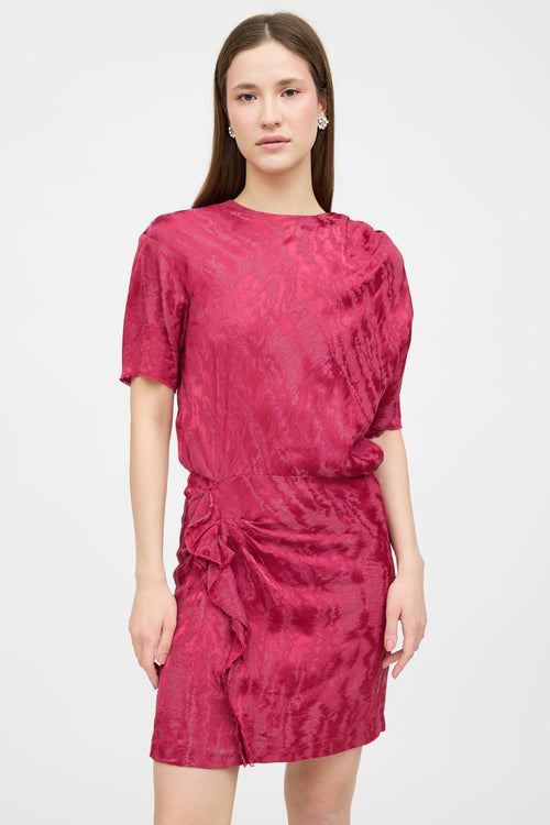 Isabel Marant Satin Textured Midi Dress
