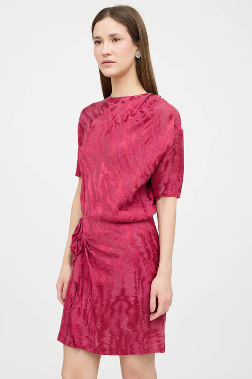 Isabel Marant Satin Textured Midi Dress