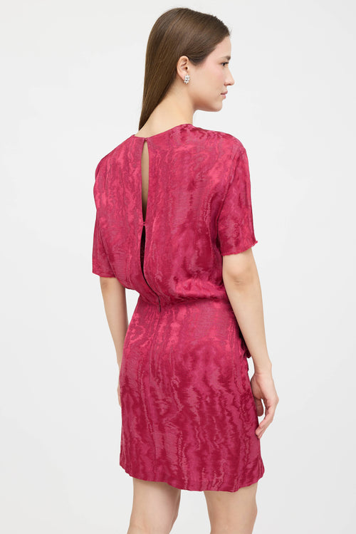 Isabel Marant Satin Textured Midi Dress