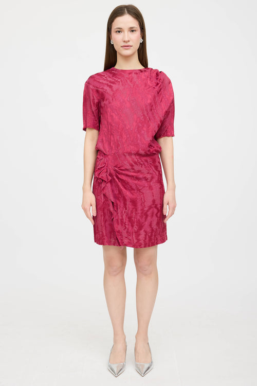 Isabel Marant Satin Textured Midi Dress
