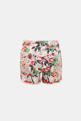 Isabel Marant Printed Denim Shorts