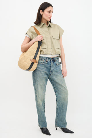 Isabel Marant Raffia Bayia Tote Bag