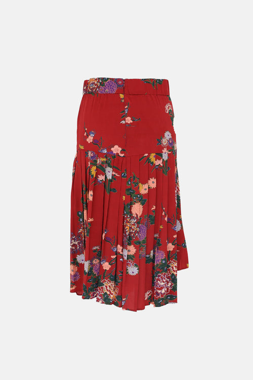 Isabel Marant Floral Pleated Skirt