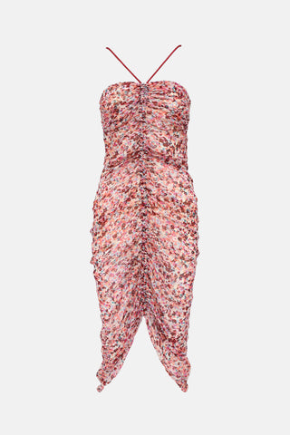 Isabel Marant Étoile Patterned Ruched Halter Dress